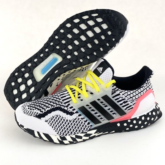 Adidas Ultraboost 5.0 DNA Multi Pattern Black White Men's Size 10 Shoes - Picture 2 of 11